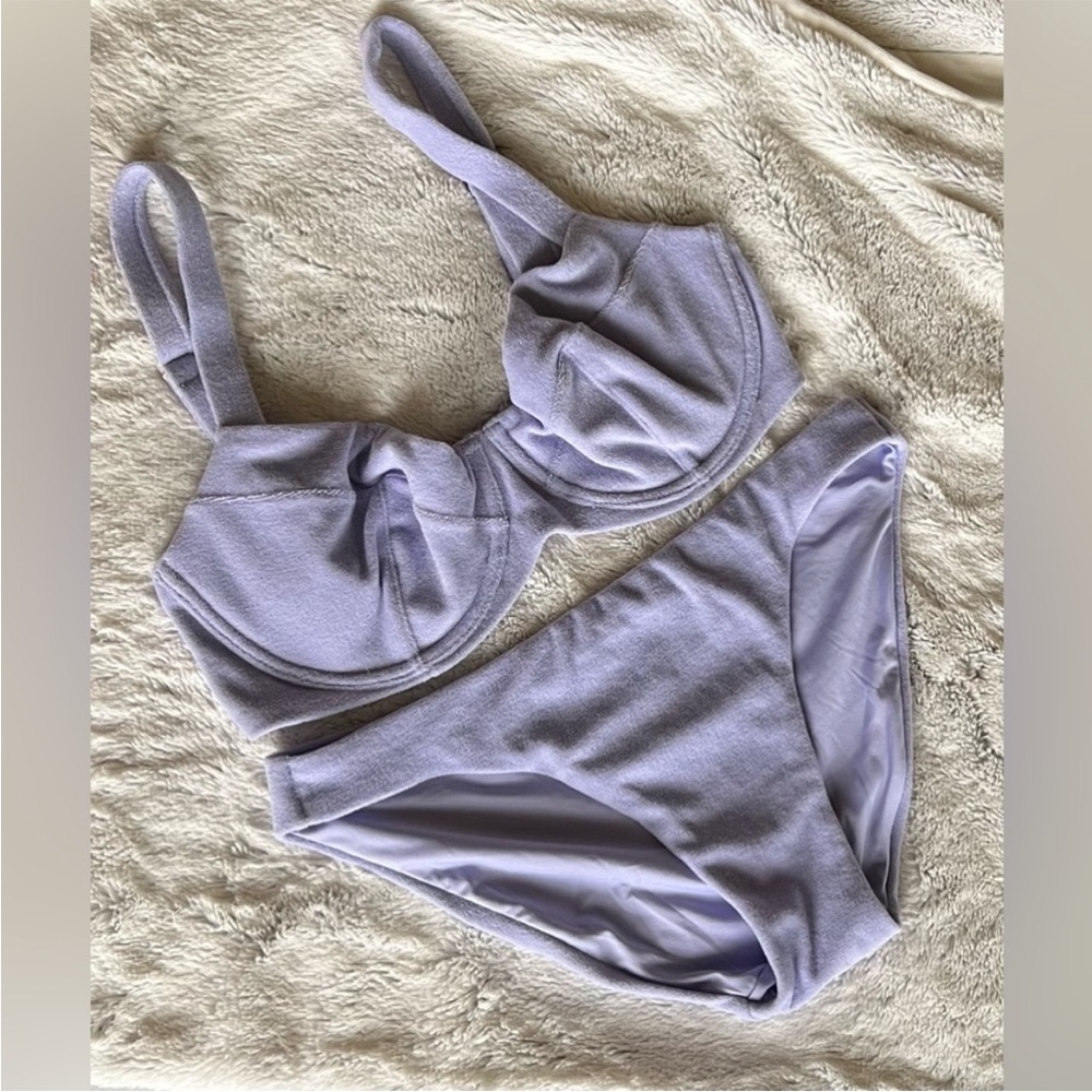 Lavender Terrycloth Bikini